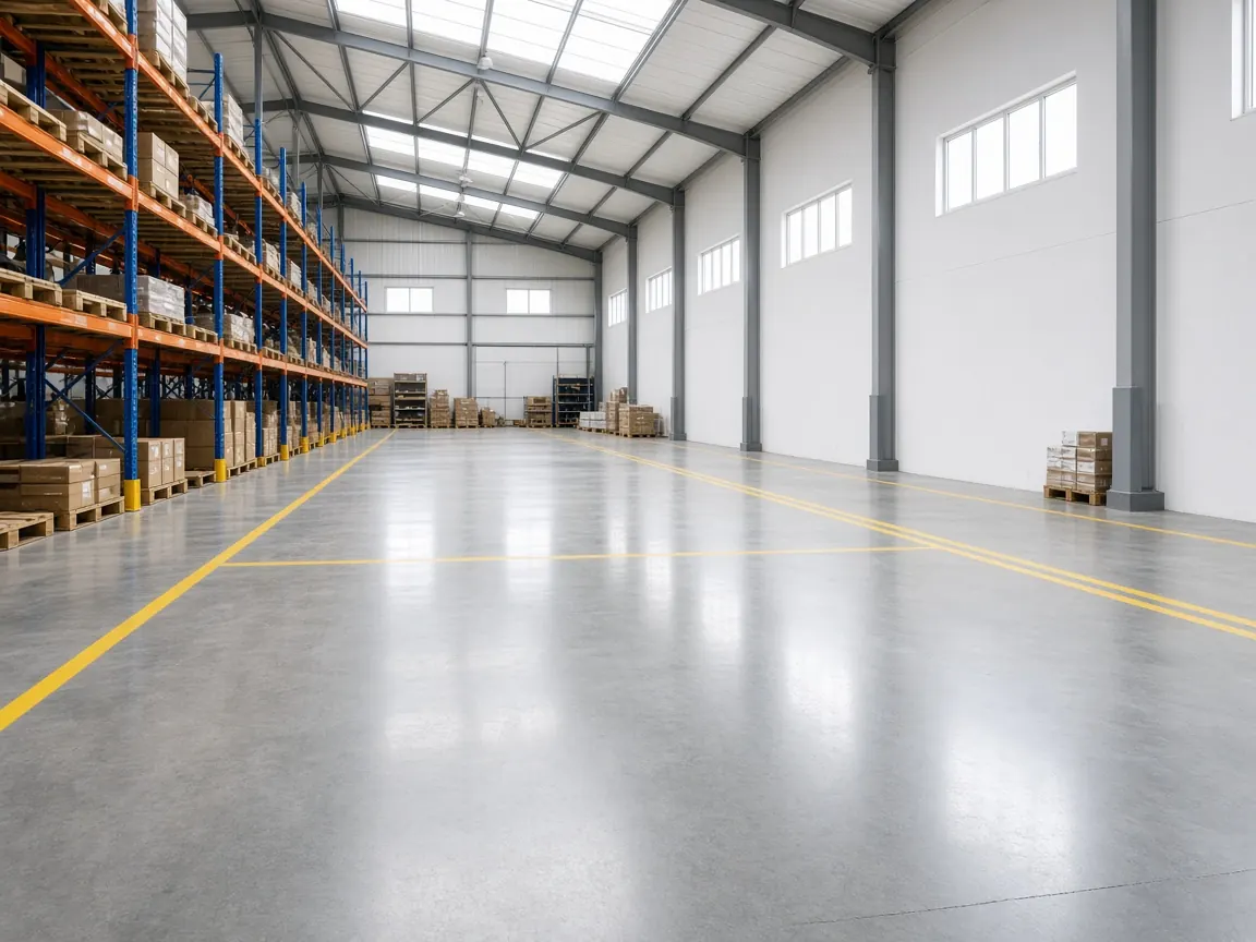 Clean warehouse floor on a business park near Ribbleton
